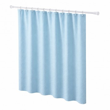 Bară telescopică din inox pentru perdea duă 70-120 cm, albă-1