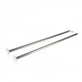 Bară de colț din inox pentru perdea duș 80x80 cm, crom