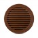 Grilă ventilație rotundă cu plasă, maro - 100 x 128
