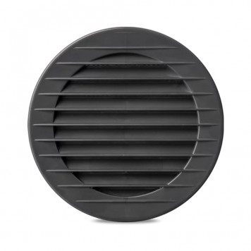 Grilă ventilație rotundă cu plasă, antracit - 150 x 178
