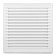 Grilă ventilație pătrată din ABS, cu plasă 170x170  Ø100 albă
