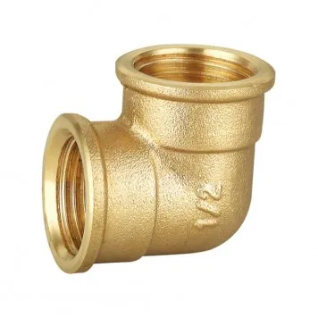 Cot din alamă 90° FF - 1/2"