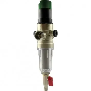Filtru de sedimentare impurități cu reductor de presiune, manometru și racord olandez HYDRO-S