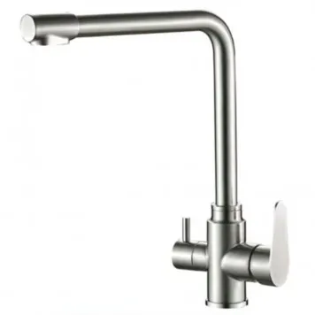 Baterie din inox pentru bucătărie cu sistem de filtrare, Aquafix - 120, satin INOX