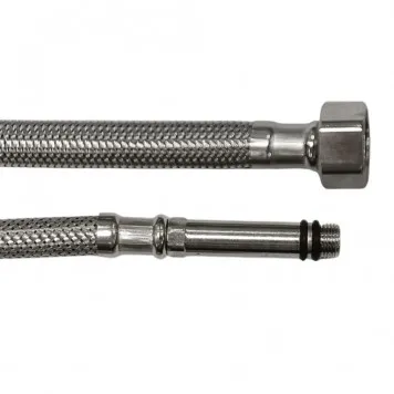 Furtun din INOX pentru conectare baterii - LUNG - M10x1/2"F - 1000 mm