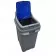 Coș gunoi reciclare cu capac, pentru hârtie, 70 L