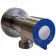 Robinet din INOX sub lavoar mâner albastru HYDROS - 047
