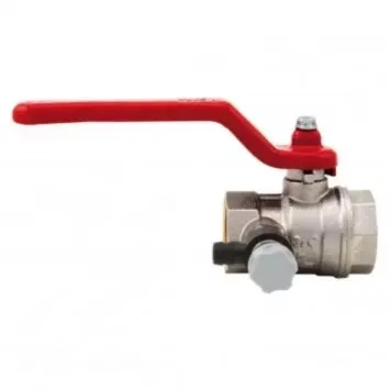 Robinet bilă cu drenaj ITAP, FF, manetă - 3/4"