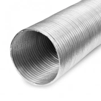 Tub flexibil gofrat din aluminiu, 75 mm